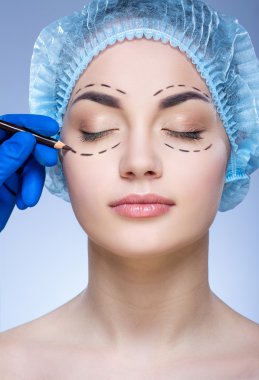 Plastik cerrah, güzel kız