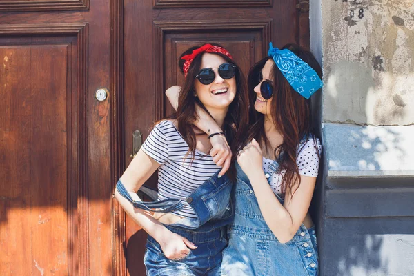 Beautiful twins sisters — Stock Photo, Image