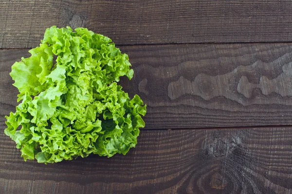 Lettuce on a dark background — Stock Photo, Image