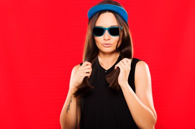 Genç güzel kadın.