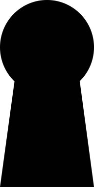  anahtar deliği vektörü siyah ve beyaz