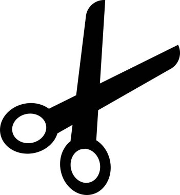  Siyah beyaz vektör içinde makas