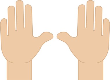  Avuçlar vektörde yükseltilir