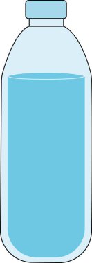  su şişesi tam vektör rengi