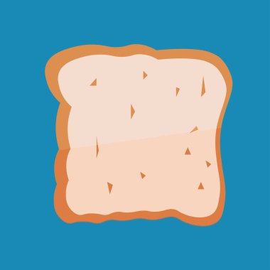  vektörde kızarmış kızarmış tost