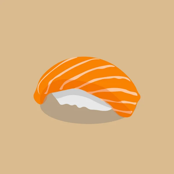 Sushi Tradição Japonesa Comida Peixe Fresco Vetor — Vetor de Stock