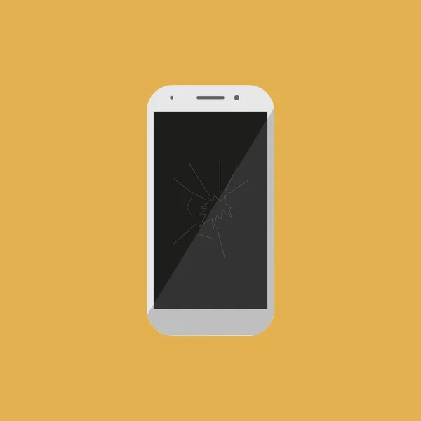 Smartphone Broken Screen Repair Isolated Vector — 图库矢量图片