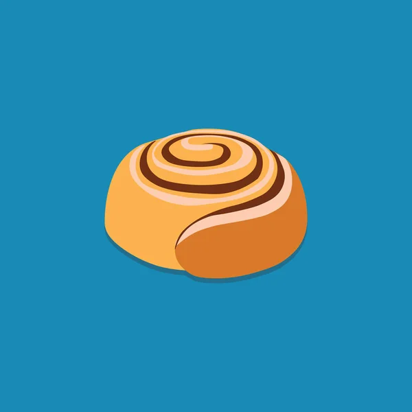 Panadería Canela Bunbrown Cupcake — Vector de stock
