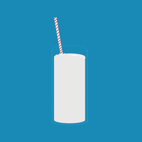 Milchshake Glas Kaltgetränk — Stockvektor