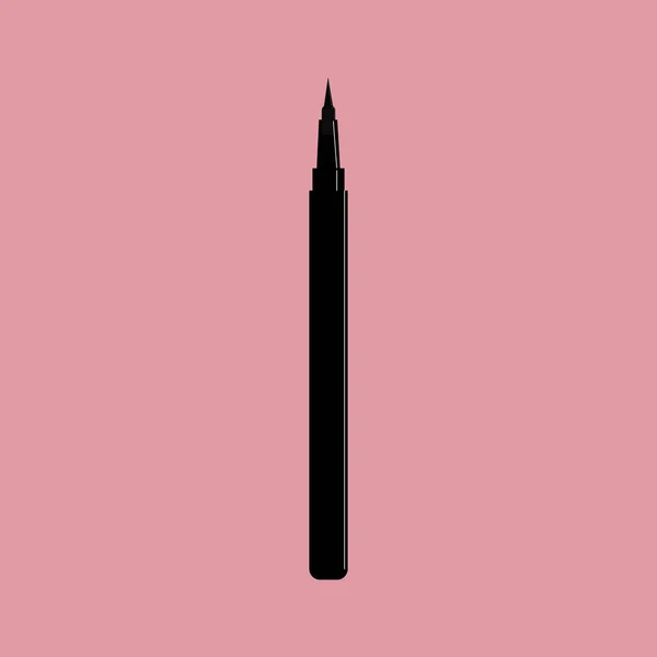 Instrument Pictogram Mooie Cosmetische Vrouwelijke Item Glamour Look Oog Close — Stockvector