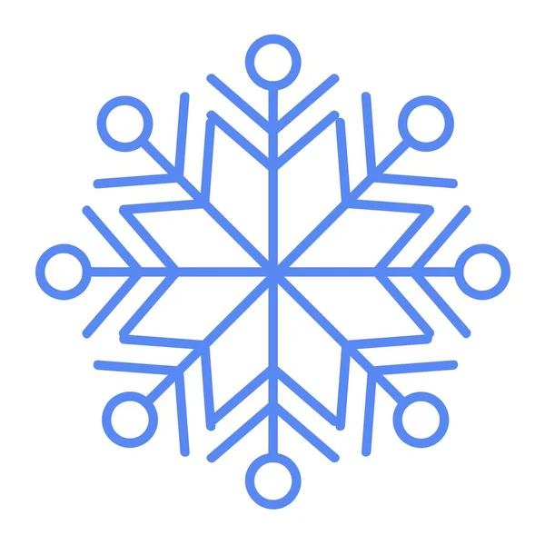 Flocon de neige bleu Icône graphique. — Image vectorielle