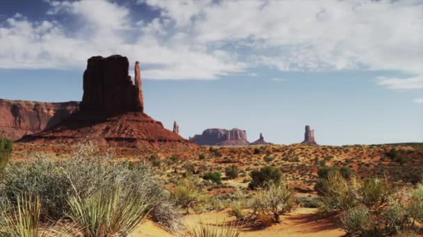 Felsformationen im Monument Valley — Stockvideo