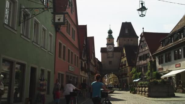 Strada nel centro storico — Video Stock