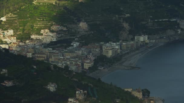 Uitzicht op de kust van amalfi — Stockvideo