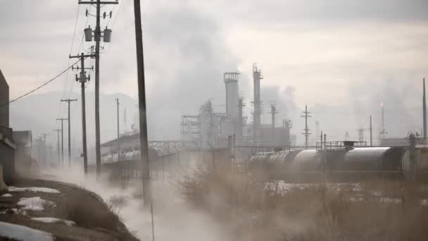 Fabriken exteriör i Salt Lake City — Stockvideo