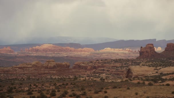 Mountains with scenic view — Stock Video