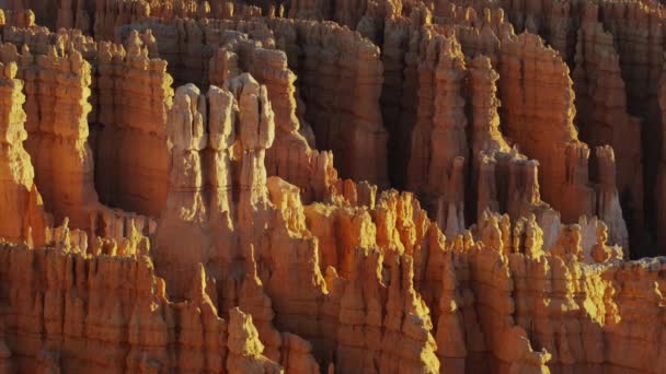 Skalní útvary v bryce canyon — Stock video