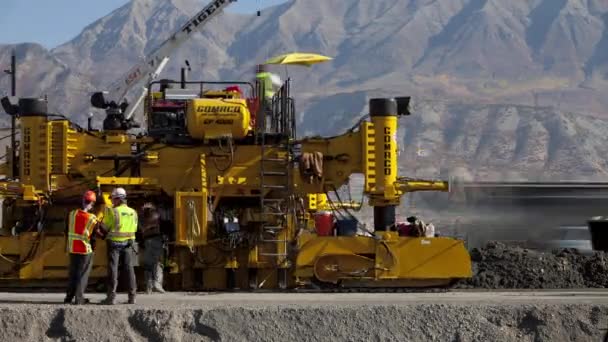 Site de construction routière — Video