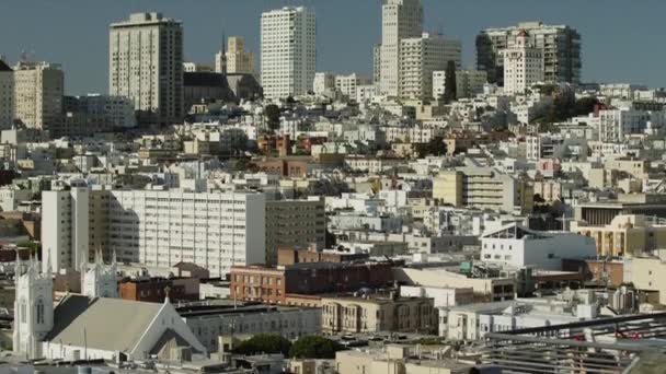 Dia A paisagem urbana de São Francisco — Vídeo de Stock