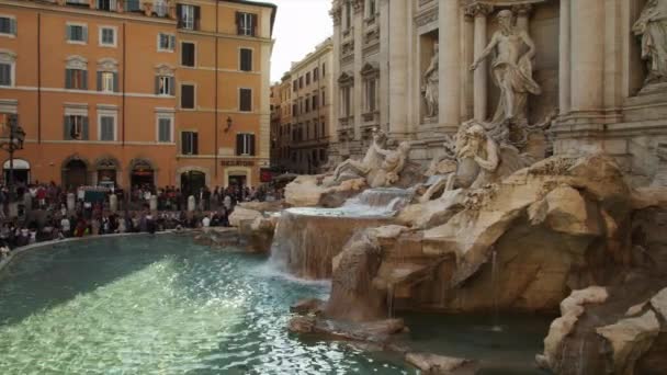 Fontana de Trevi en Roma — Vídeos de Stock