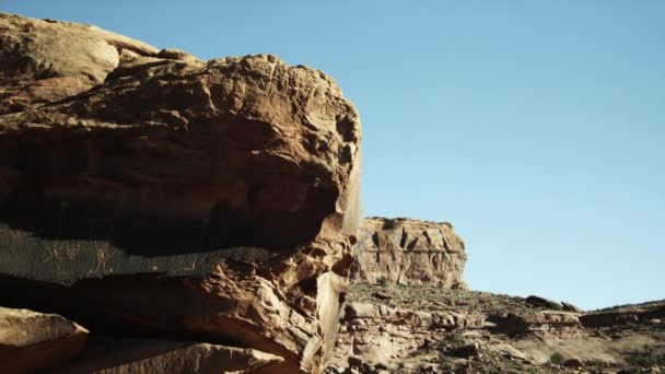 Formações rochosas paisagem — Vídeo de Stock