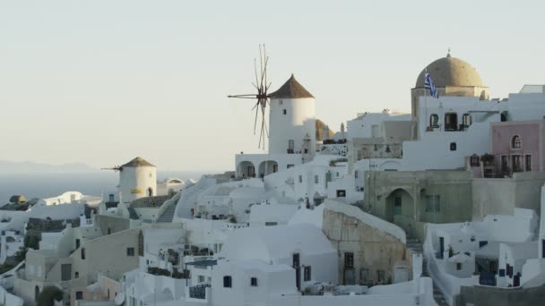 Rooftops in hillside cityscape — Stock Video