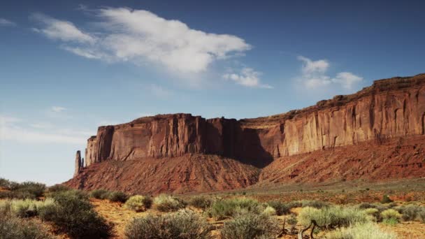 Felsformationen im Monument Valley — Stockvideo