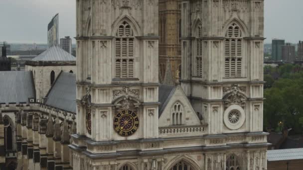 Fasad av Westminster Abby — Stockvideo