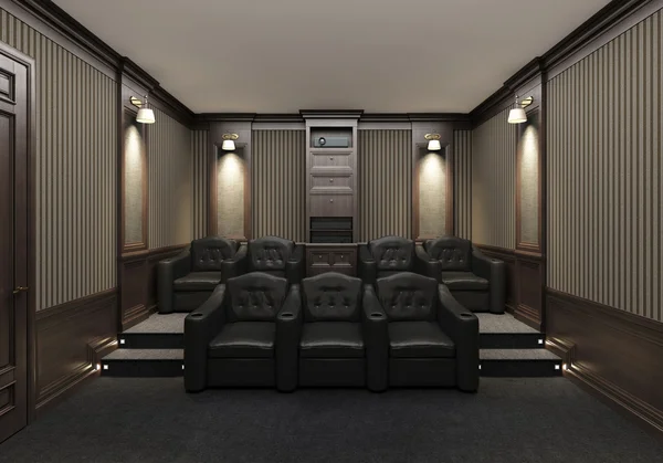 Interior dari home theater — Stok Foto