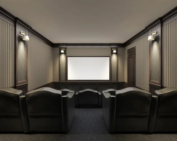 Interior de un cine en casa — Foto de Stock