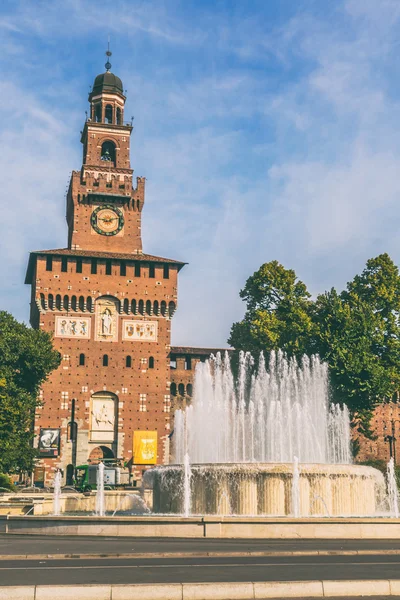 Milano Merkezi güzel Sforzesco Castle