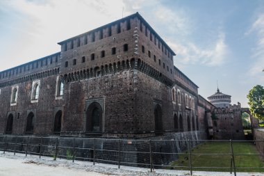 Milano Merkezi güzel Sforzesco Castle