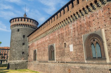 Milano Merkezi güzel Sforzesco Castle