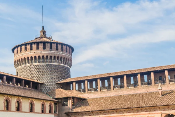 Milano Merkezi güzel Sforzesco Castle