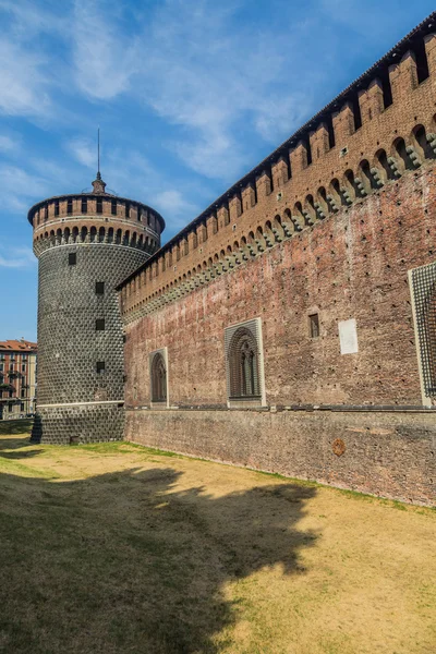 Milano Merkezi güzel Sforzesco Castle