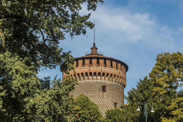 Milano Merkezi güzel Sforzesco Castle