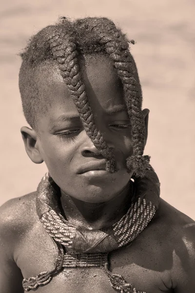 Himba 부족에서 아이 — 스톡 사진