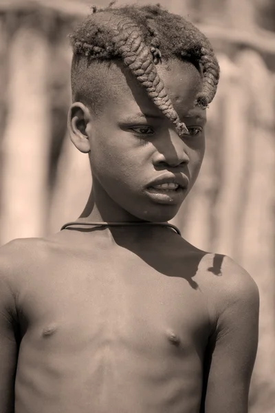 Himba 부족에서 아이 — 스톡 사진
