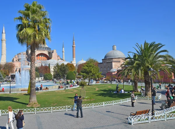 Κωνσταντινούπολη Τουρκία Σεπτεμβρίου 2013 Αγία Σοφία Στην Κωνσταντινούπολη Στις Σεπτεμβρίου — Φωτογραφία Αρχείου