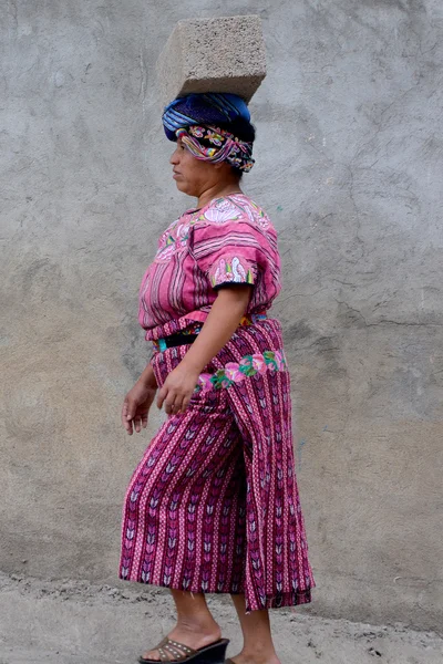Santa Catarina Palopo Atitlan Guatemala Nay 2016 Maya Women Carring — Stock Photo, Image