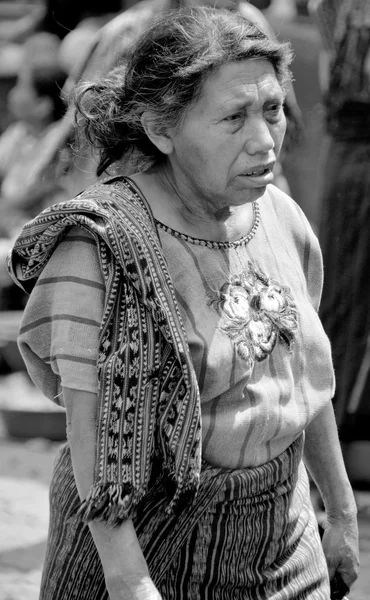 Santiago Atitlan Guatemala April 2016 Porträtt Mayakvinna Mayafolket Utgör Fortfarande — Stockfoto