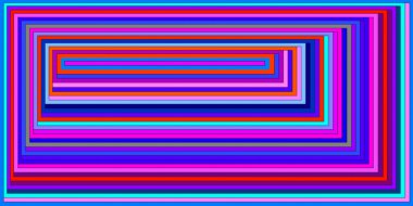 Psikedelik parlak cam desenleri kareler