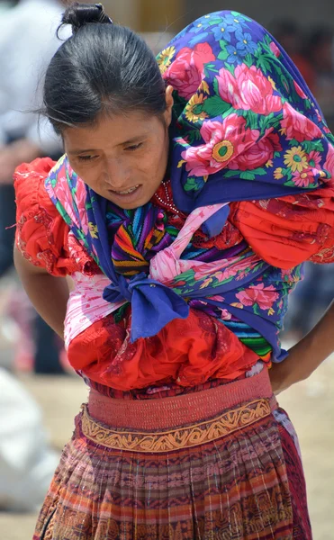 Chichicastenango Gustemala April 2016 Portrait Mayan Woman Mayan People Still — Stock Photo, Image