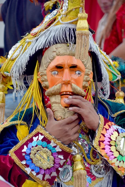 : Guatemalan Fiesta tancerki zamaskowanych — Zdjęcie stockowe