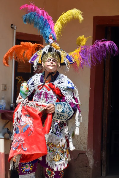 San Antonio Palopo Guatemala April 2016 Guatemalan Fiesta Masked Dancers — Stock Photo, Image