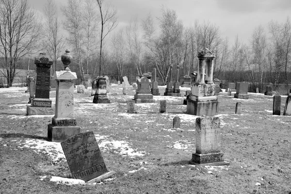 Санит Хоашид Сфорд Монтерегия Канада Апреля 2016 Могильные Камни Кладбище — стоковое фото