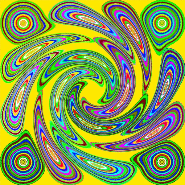 Patrón espiral psicodélico — Foto de Stock