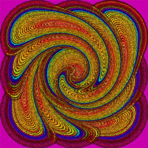 Padrão espiral psicodélico — Fotografia de Stock