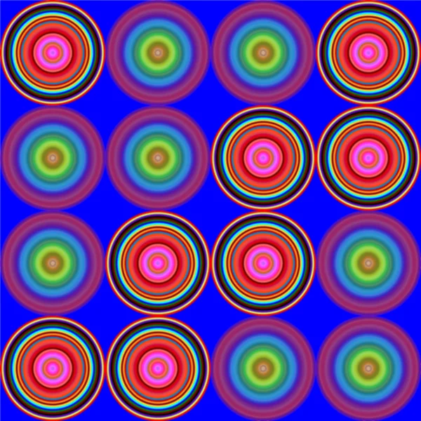 Pixelated sömlös färgst cirkel — Stockfoto