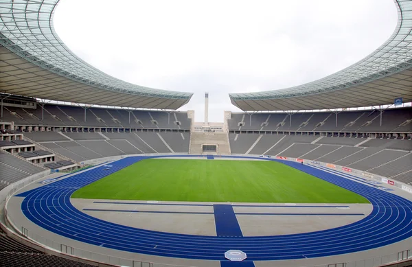 Внутренний Вид Большого Футбольного Стадиона — стоковое фото